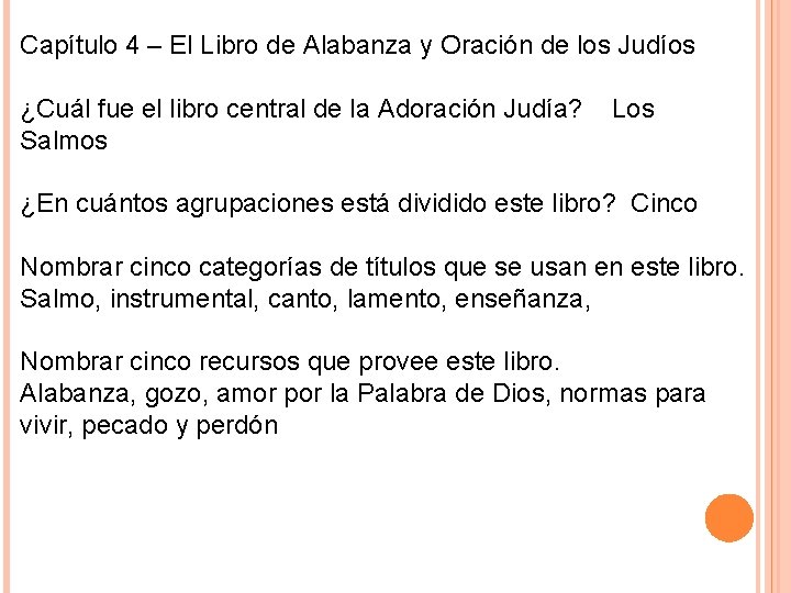 Capítulo 4 – El Libro de Alabanza y Oración de los Judíos ¿Cuál fue