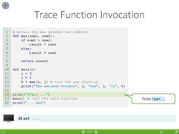 Trace Function Invocation 1 2 3 4 5 6 7 8 9 10 11