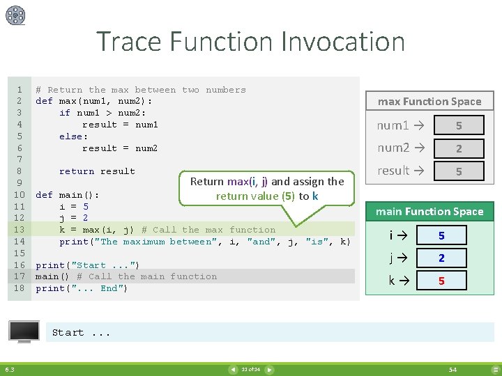 Trace Function Invocation 1 2 3 4 5 6 7 8 9 10 11