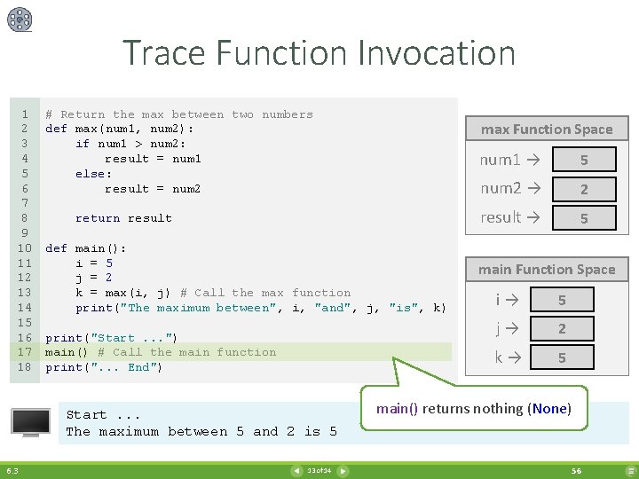 Trace Function Invocation 1 2 3 4 5 6 7 8 9 10 11