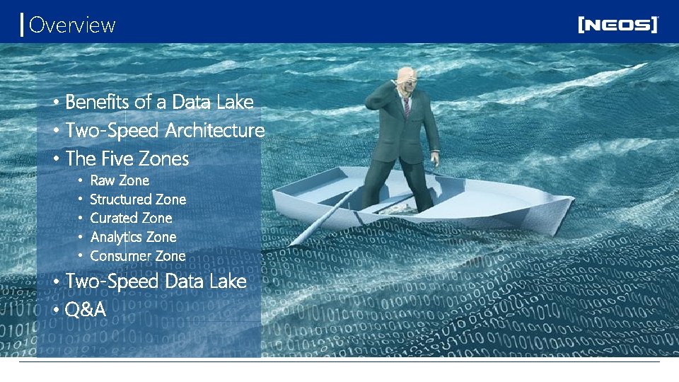 Overview • Benefits of a Data Lake • Two-Speed Architecture • The Five Zones