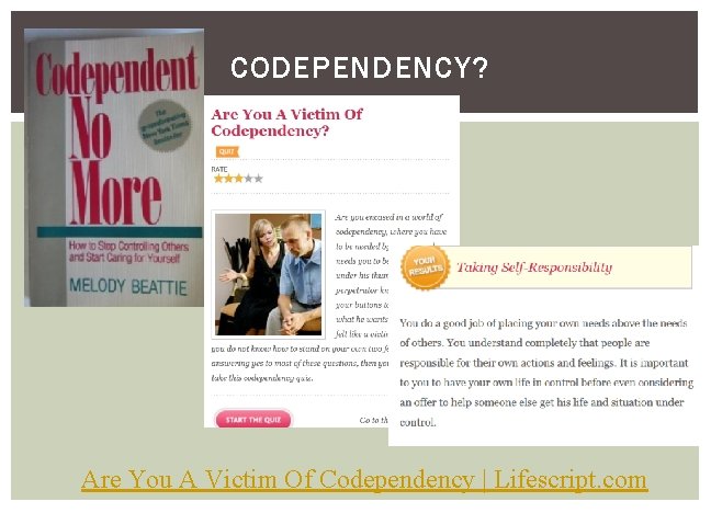 CODEPENDENCY? Are You A Victim Of Codependency | Lifescript. com 