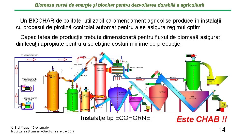 Biomasa sursă de energie şi biochar pentru dezvoltarea durabilă a agriculturii Un BIOCHAR de