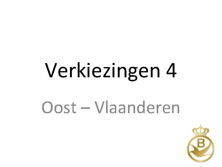 Verkiezingen 4 Oost – Vlaanderen 