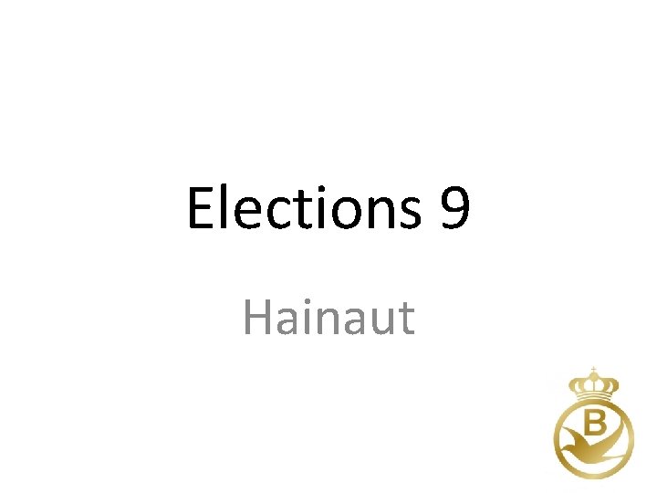 Elections 9 Hainaut 