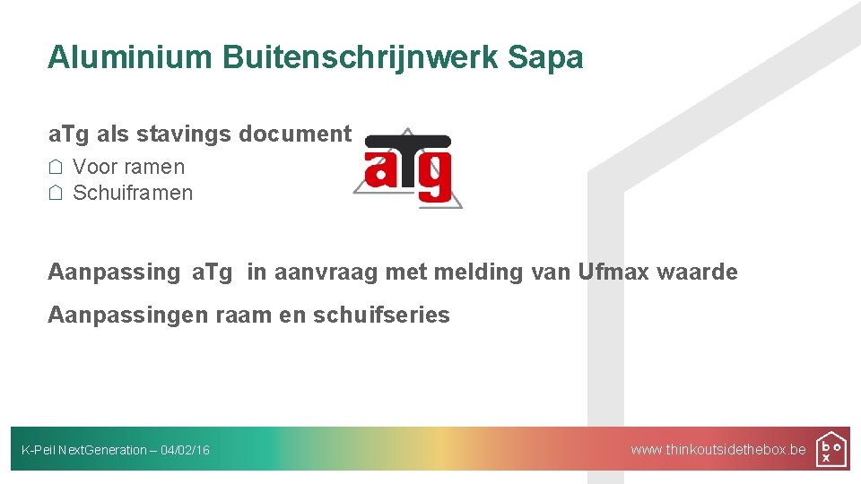 Aluminium Buitenschrijnwerk Sapa a. Tg als stavings document Voor ramen Schuiframen Aanpassing a. Tg