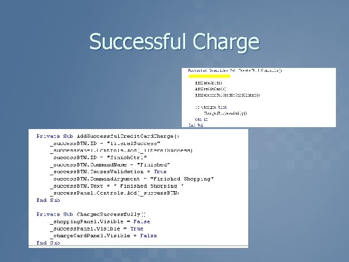 Successful Charge 