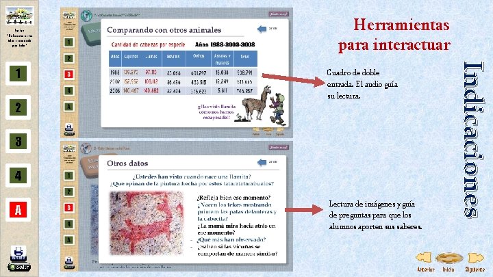 Equipo “Elaboremos entre todos una escuela para todos” 2 Indicaciones 1 Herramientas para interactuar