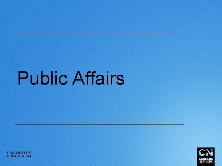 Public Affairs 