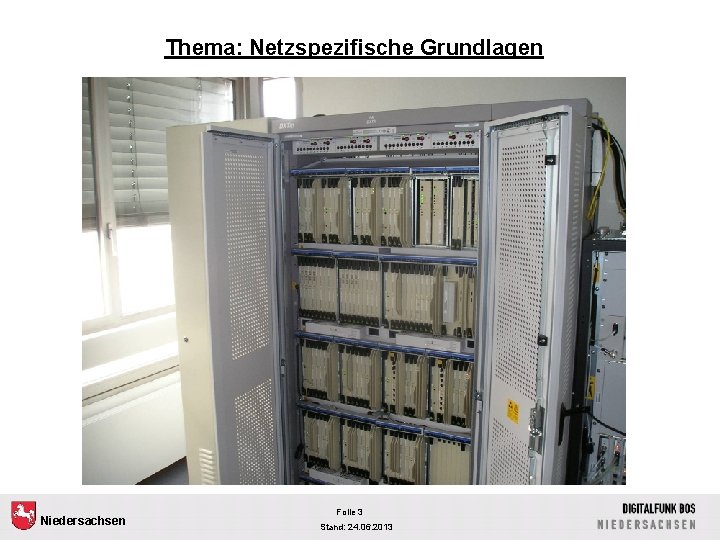 Thema: Netzspezifische Grundlagen Niedersachsen Folie 3 Stand: 24. 06. 2013 