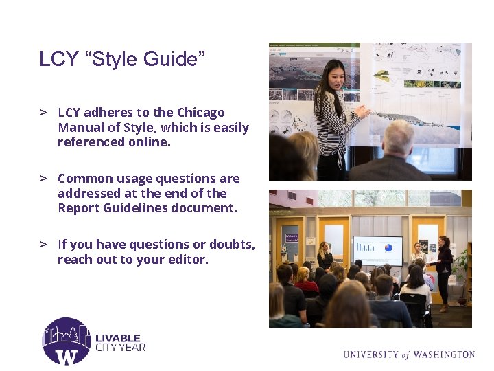 LCY “Style Guide” > LCY adheres to the Chicago Manual of Style, which is