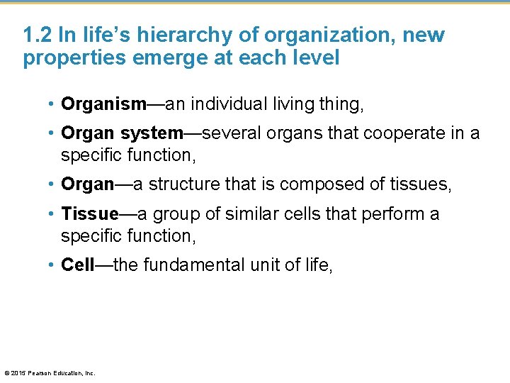 Chapter 1 Biology Exploring Life Power Point Lectures