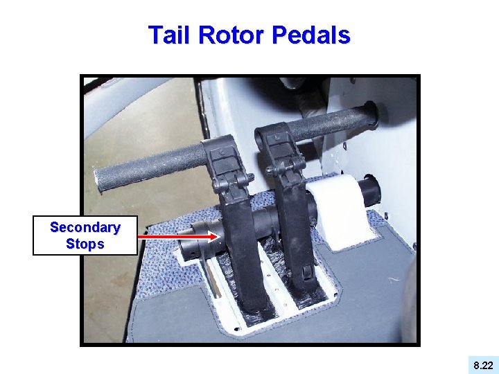 Tail Rotor Pedals Secondary Stops 8. 22 