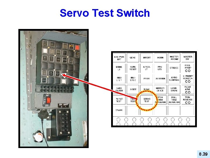 Servo Test Switch 8. 39 