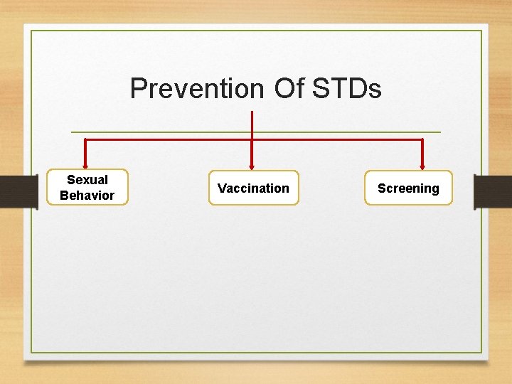 Prevention Of STDs Sexual Behavior Vaccination Screening 