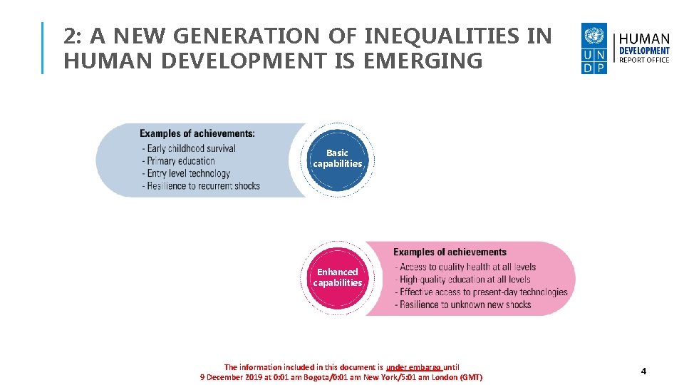 2: A NEW GENERATION OF INEQUALITIES IN HUMAN DEVELOPMENT IS EMERGING Basic capabilities Enhanced