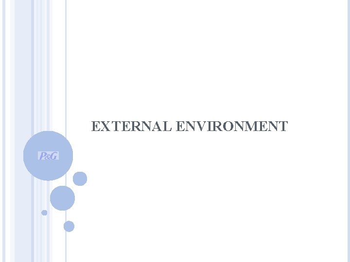 EXTERNAL ENVIRONMENT 