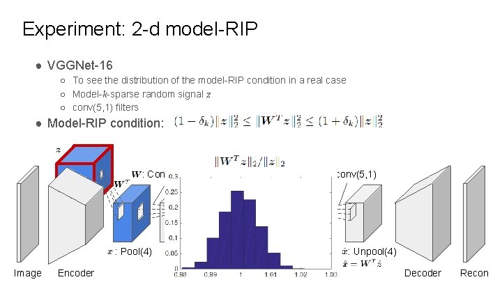 Experiment: 2 -d model-RIP ● VGGNet-16 ○ To see the distribution of the model-RIP