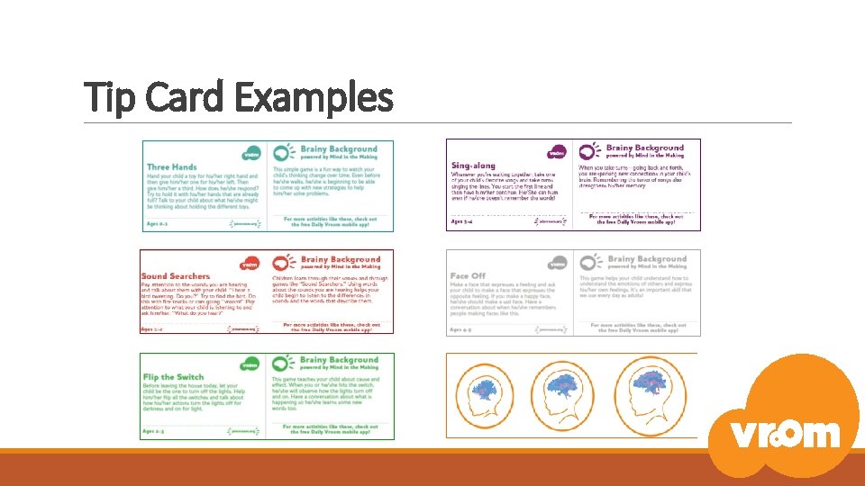 Tip Card Examples 