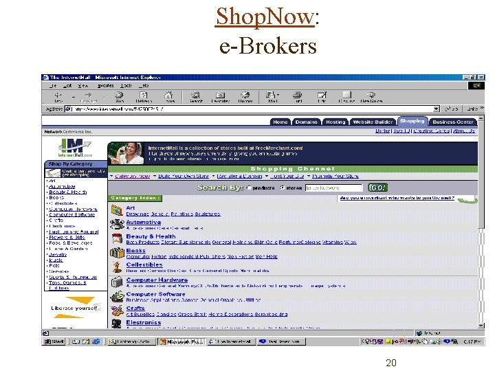 Shop. Now: e-Brokers 20 