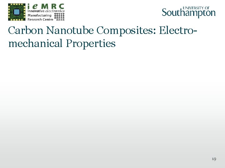 Carbon Nanotube Composites: Electromechanical Properties 19 