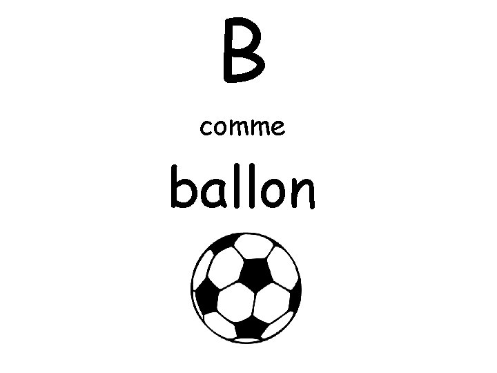 B comme ballon 