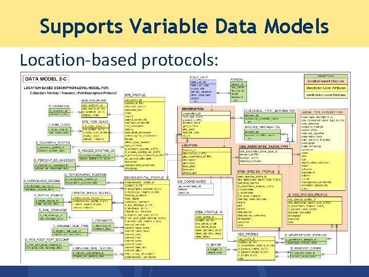 Supports Variable Data Models Location-based protocols: Supports Variable Data Models Location-based protocols: