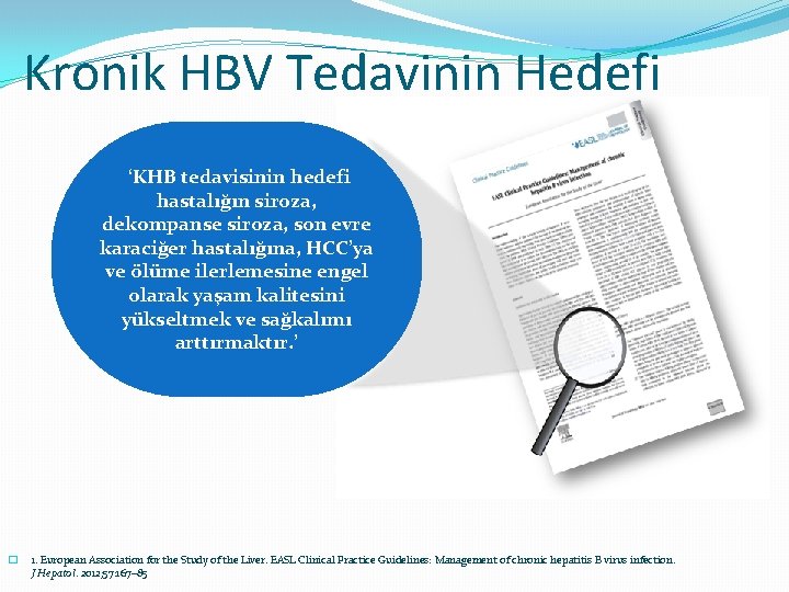 Kronik HBV Tedavinin Hedefi ‘KHB tedavisinin hedefi hastalığın siroza, dekompanse siroza, son evre karaciğer