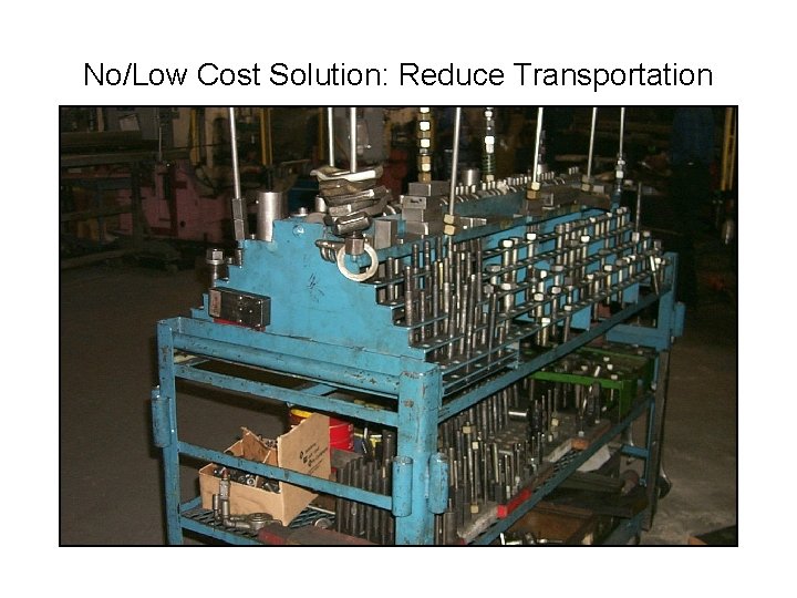 No/Low Cost Solution: Reduce Transportation 