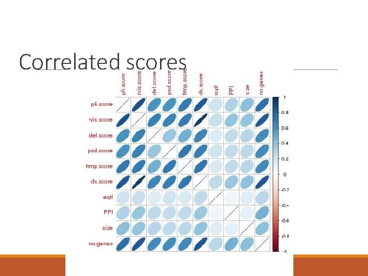 Correlated scores 