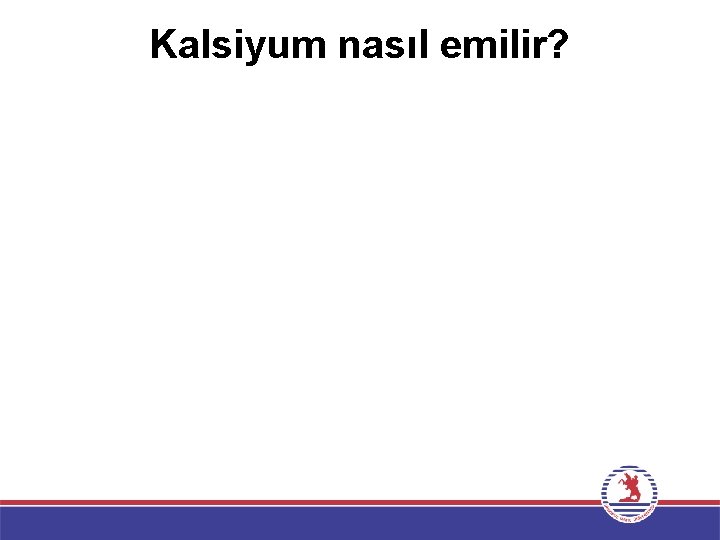 Kalsiyum nasıl emilir? 