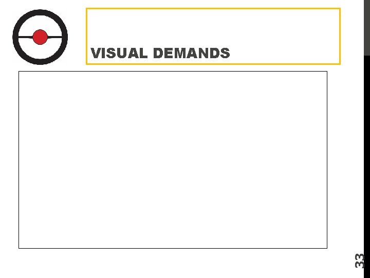 33 VISUAL DEMANDS 