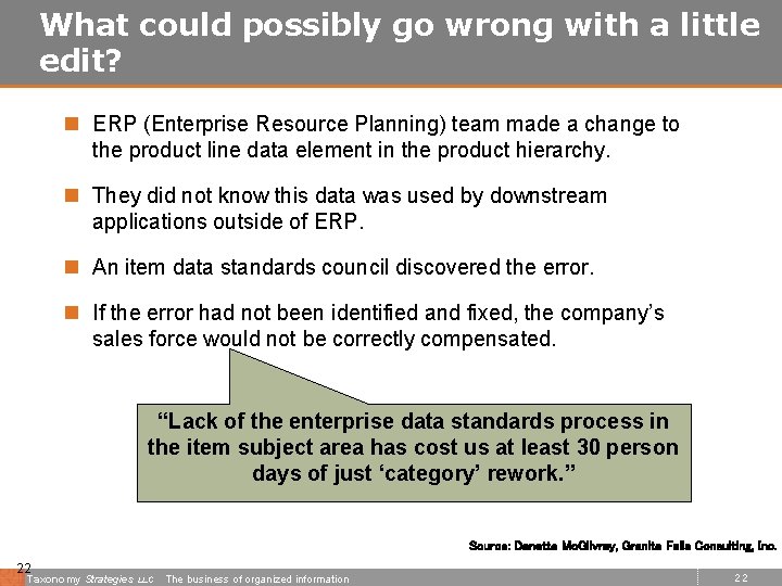 What could possibly go wrong with a little edit? n ERP (Enterprise Resource Planning)