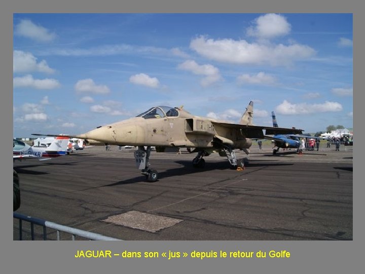 JAGUAR – dans son « jus » depuis le retour du Golfe 