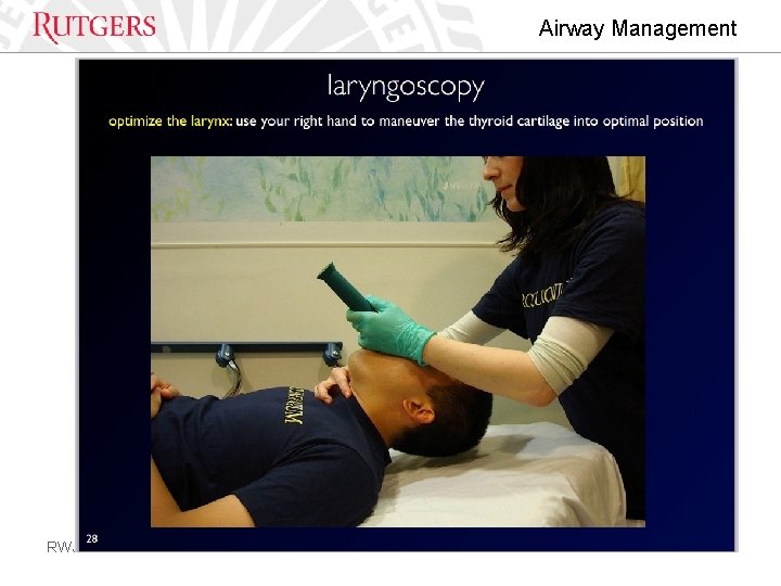 Airway Management RWJ EM 