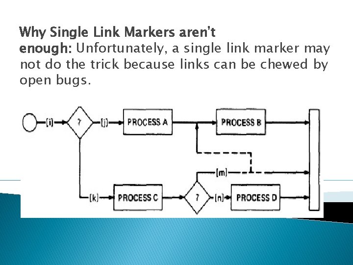 Why Single Link Markers aren't enough: Unfortunately, a single link marker may not do