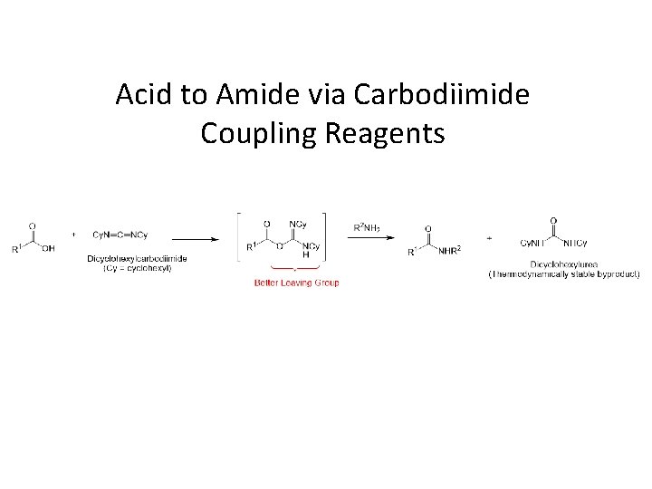 Acid to Amide via Carbodiimide Coupling Reagents 