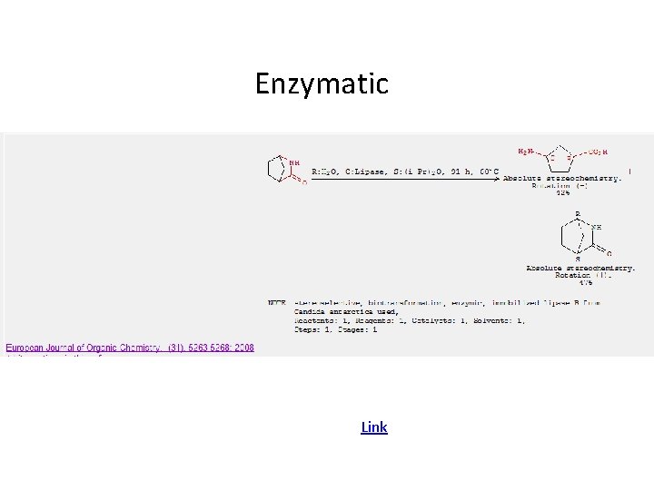 Enzymatic Link 