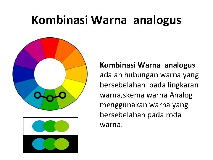Kombinasi Warna analogus adalah hubungan warna yang bersebelahan pada lingkaran warna, skema warna Analog