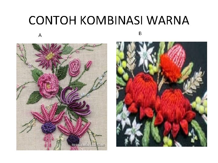 CONTOH KOMBINASI WARNA A B 