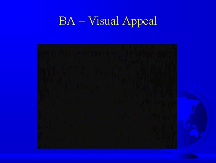 BA – Visual Appeal 