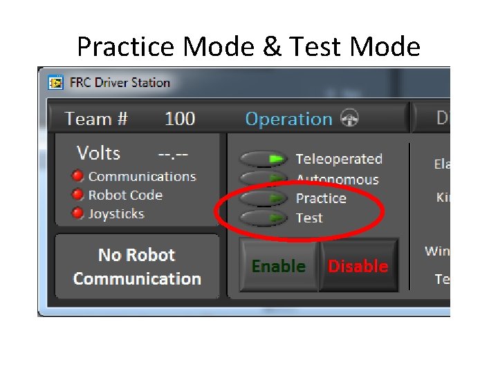 Practice Mode & Test Mode 