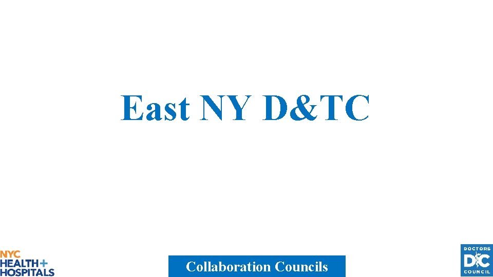 East NY D&TC Collaboration Councils 