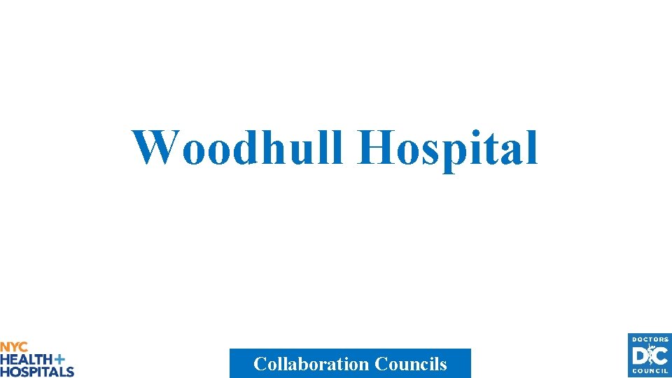 Woodhull Hospital Collaboration Councils 