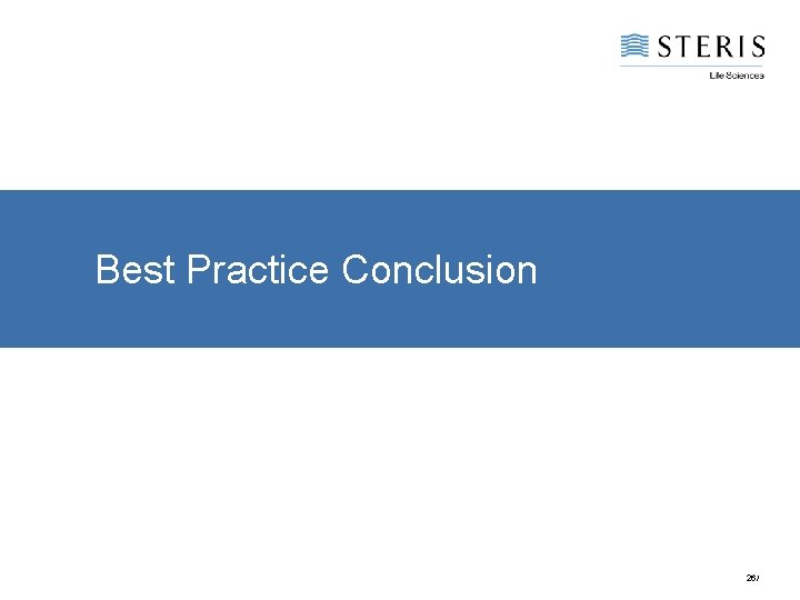 Best Practice Conclusion 26/ 