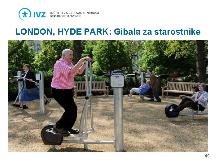 LONDON, HYDE PARK: Gibala za starostnike 49 