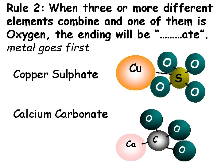 Rule 2: When three or more different elements combine and one of them is