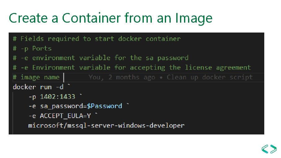 Create a Container from an Image 