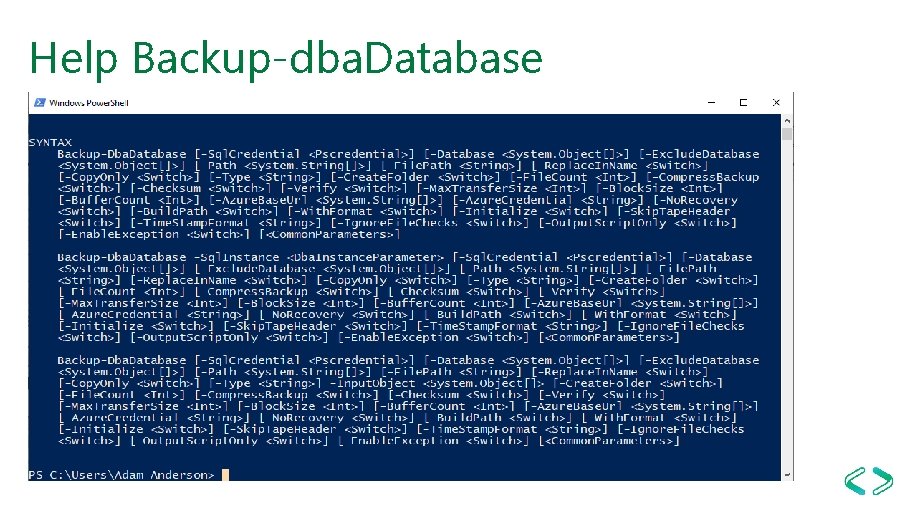 Help Backup-dba. Database 