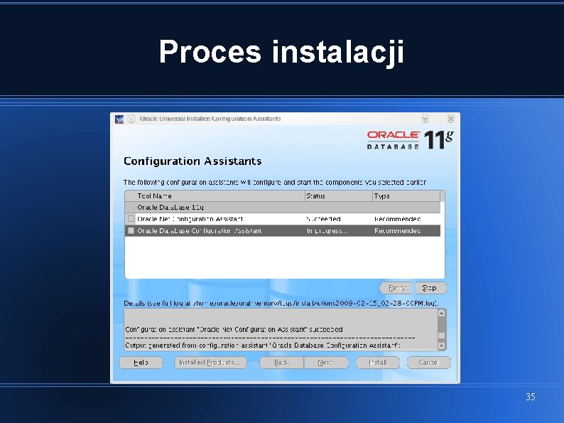 Proces instalacji 35 
